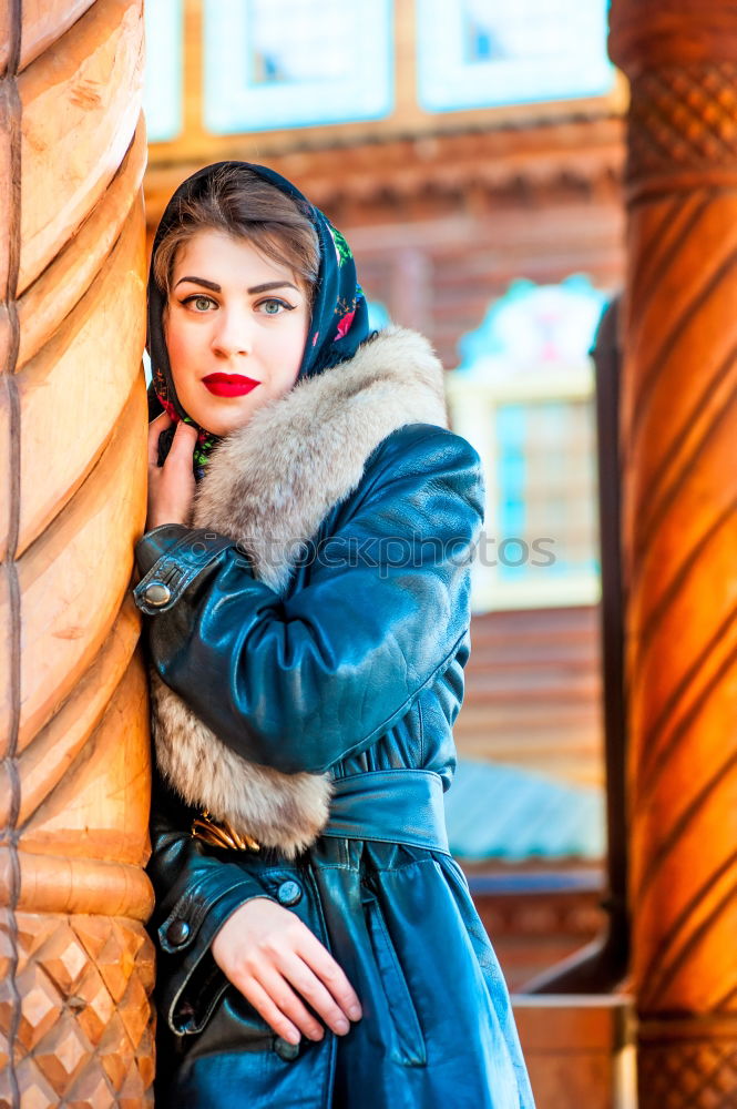 Similar – Image, Stock Photo Portrait of blonde girl in the city