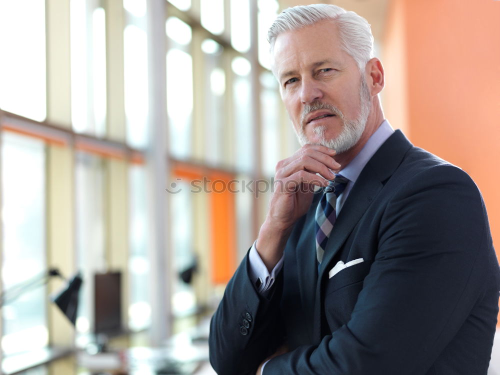 Similar – Senior businessman outside of modern office building.