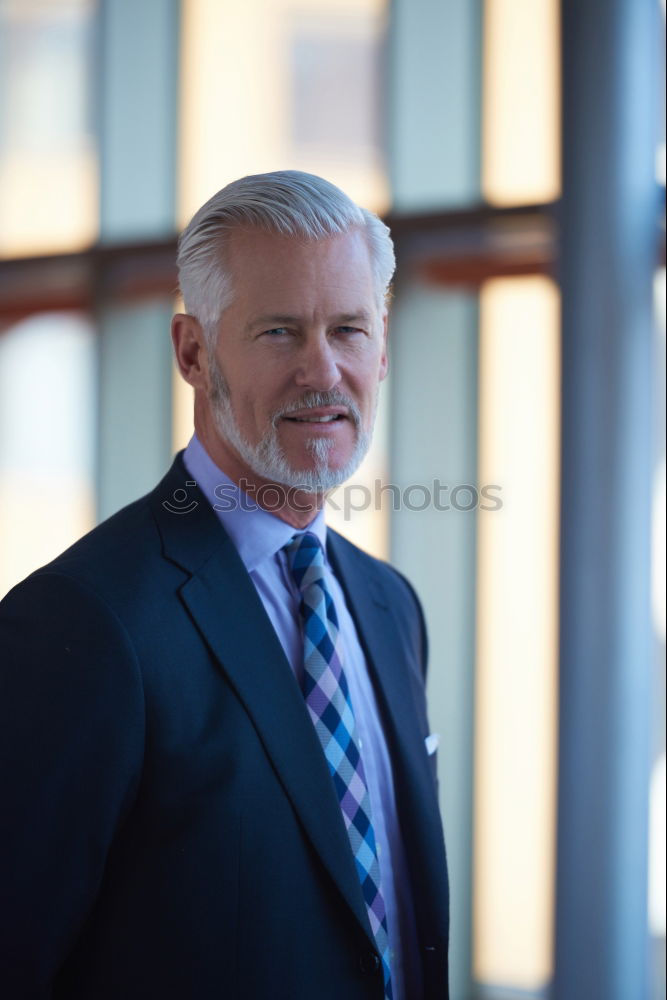 Similar – Senior businessman outside of modern office building.