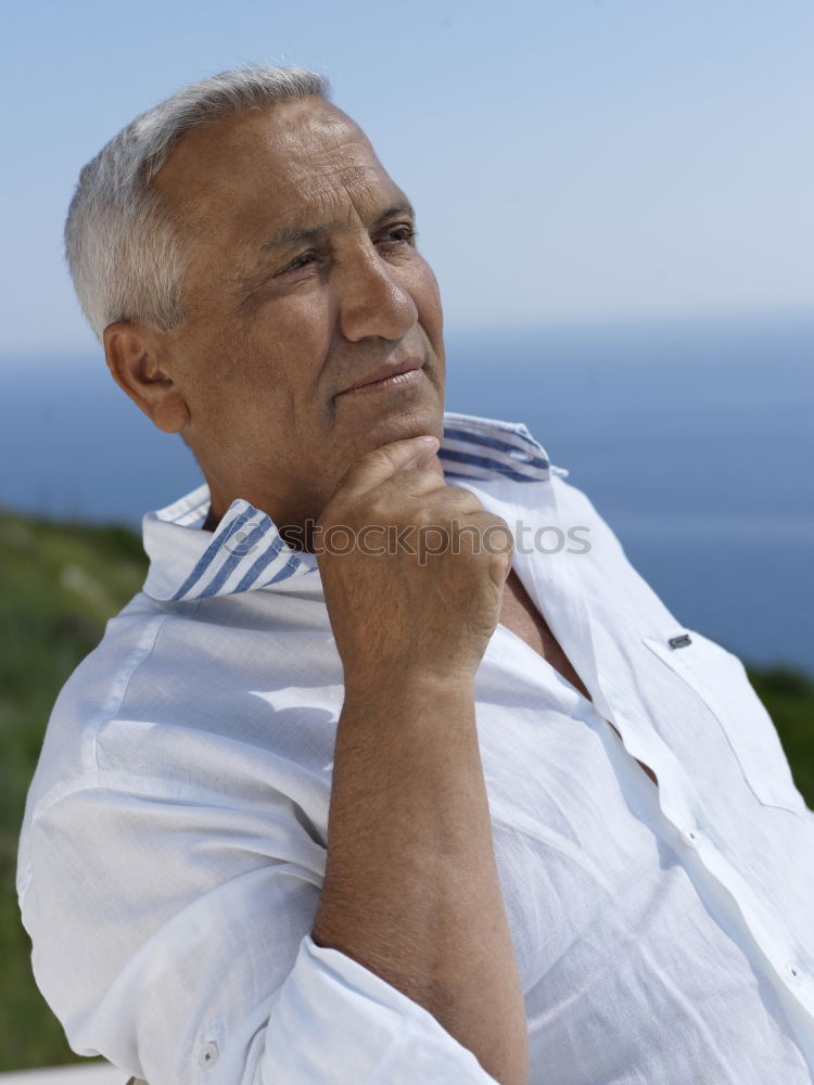 Similar – Image, Stock Photo thoughtful old man with white hair