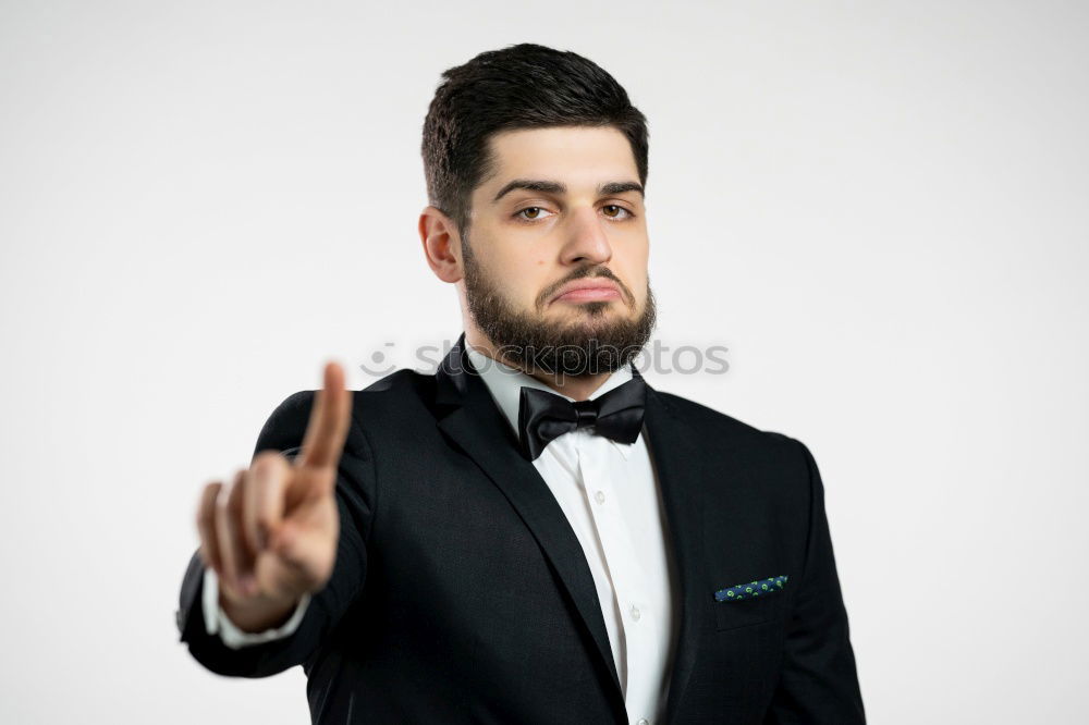 Similar – Image, Stock Photo young man with determined look