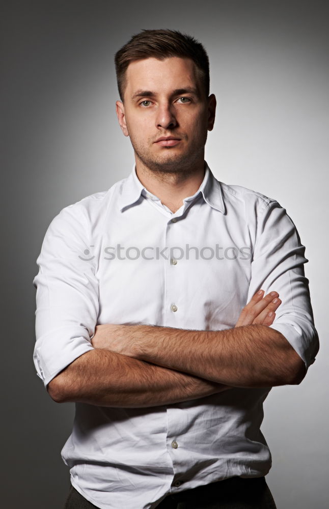 Similar – studio shot of businessman