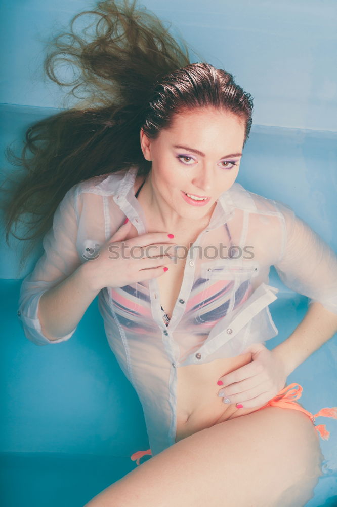 Similar – Image, Stock Photo Attractive woman at bathroom