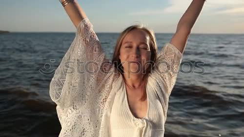 Similar – Image, Stock Photo Portrait of a young woman at Hamburg harbour