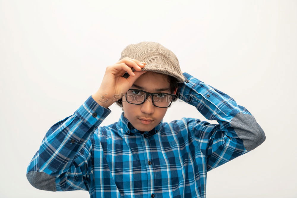 Similar – Image, Stock Photo Stylish man talking phone