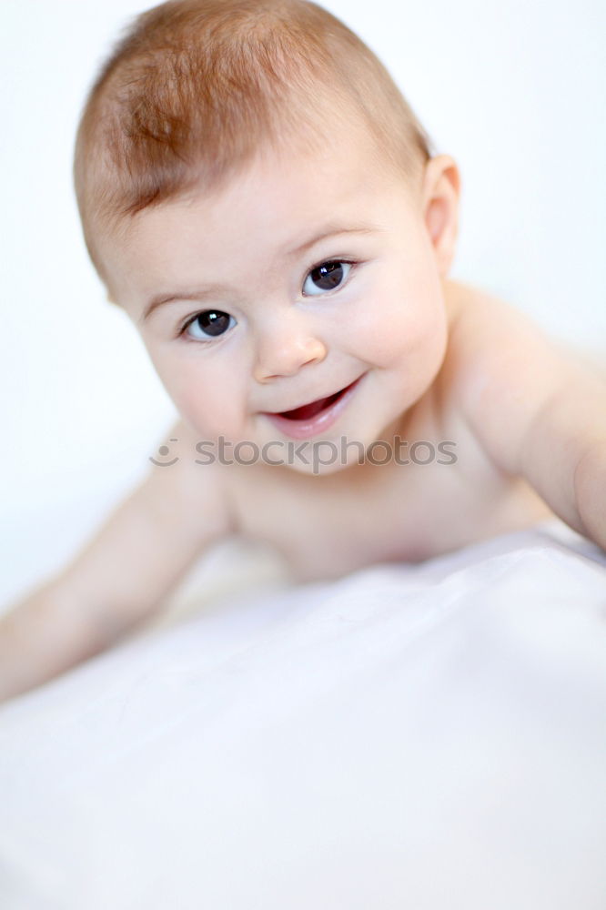 Similar – Baby with one years old getting out of bed