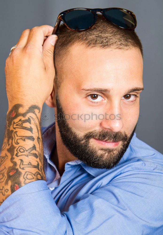 Similar – Image, Stock Photo sunny guy Homosexual Man