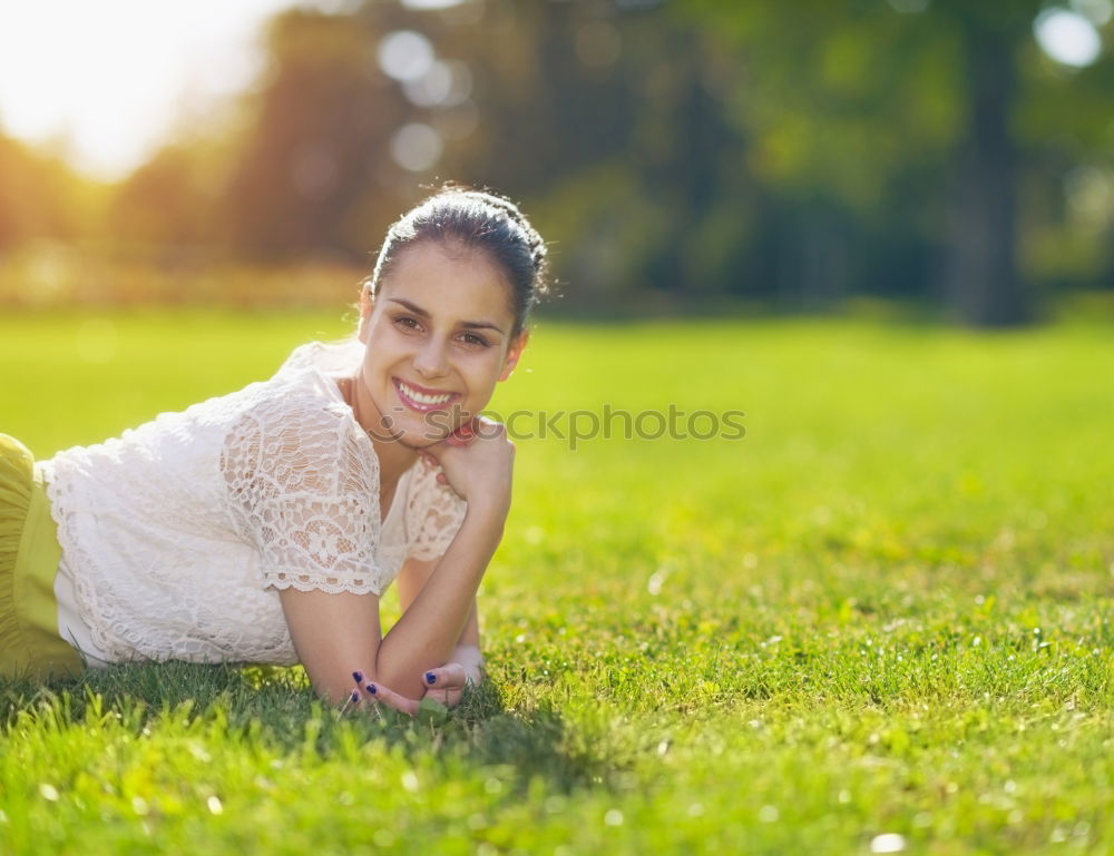 Similar – Image, Stock Photo Smiling young woman using a camera to take photo.