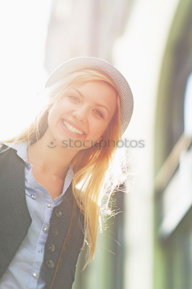 Similar – Young thoughtful woman looking through the window