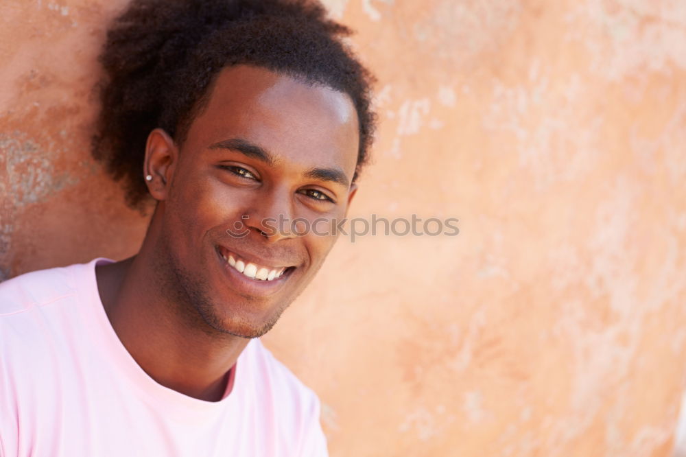 Similar – Young handsome black man holds a ice cream