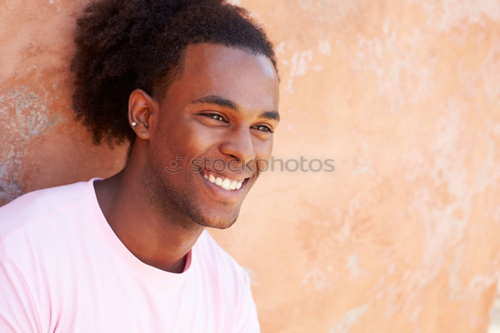 Similar – Young handsome black man holds a ice cream