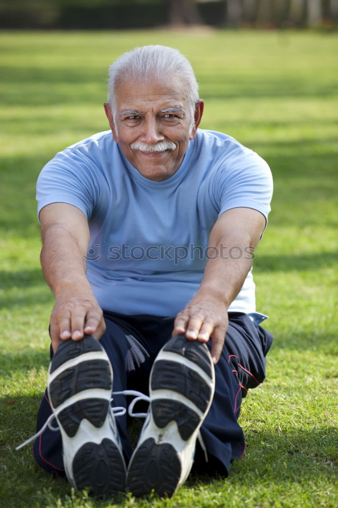 Similar – Image, Stock Photo Portrait of a senior man using a smart watch.