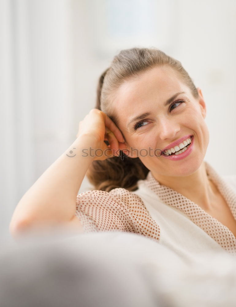 Similar – Image, Stock Photo indoor portrait of young selfish beautiful woman