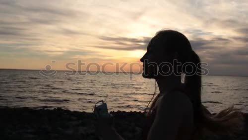 Similar – Foto Bild 0_19 Meer Frau Wind Brise