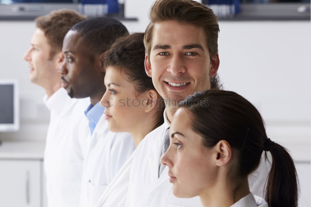 Similar – Image, Stock Photo Lab workers at building