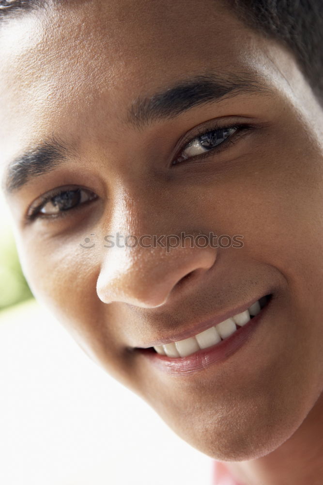 Similar – Close up face portrait little young asian boy