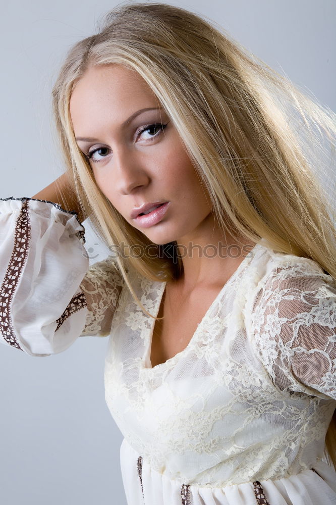 Similar – Smiling young woman in urban background.