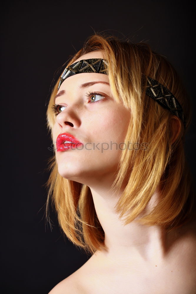 Similar – Image, Stock Photo Young cool woman in a studio shoot