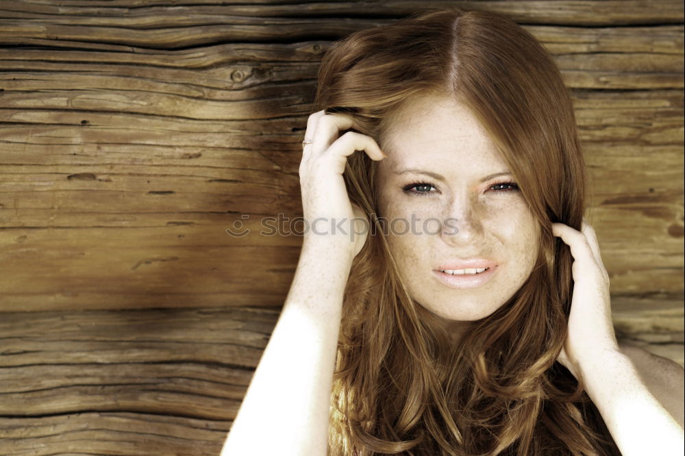 Similar – Image, Stock Photo Beautiful young woman with hot eyes in front of a brick wall