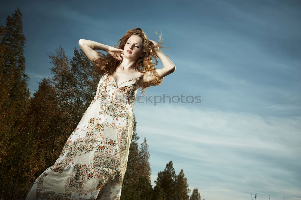 Similar – Image, Stock Photo analog medium format portrait with lightleaks of young beautiful woman in purple wedding dress in forest