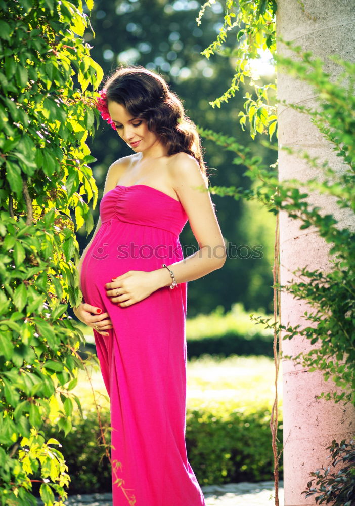 Similar – Image, Stock Photo pregnant Feminine