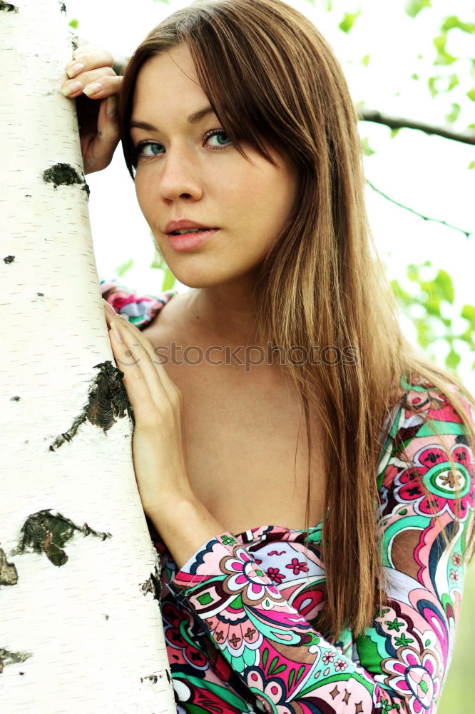Similar – Image, Stock Photo Blonde woman in urban background