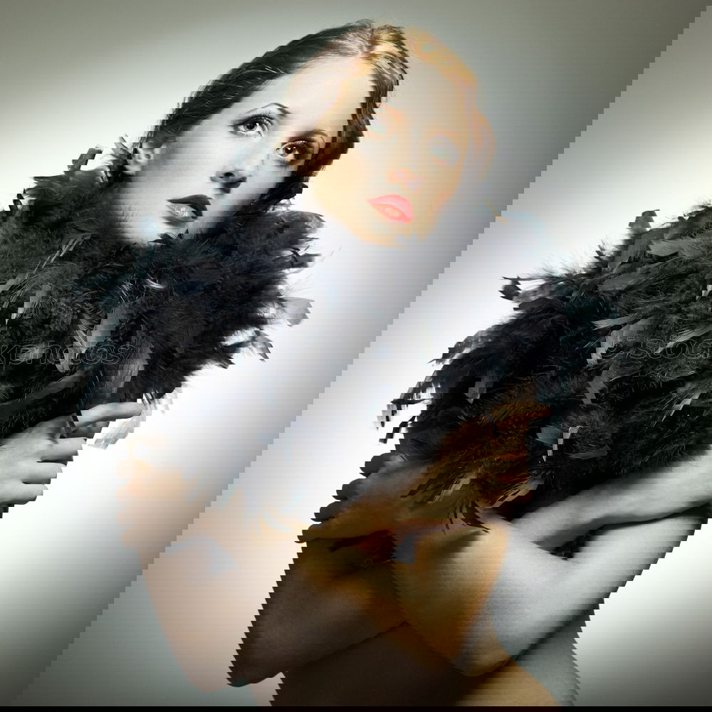 Similar – Image, Stock Photo . Feminine 1 Human being