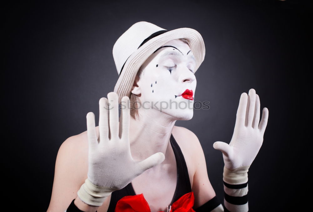 Similar – Young happy woman surrounded by christmas decorations