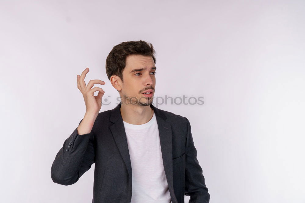 Similar – Image, Stock Photo Stylish man talking phone