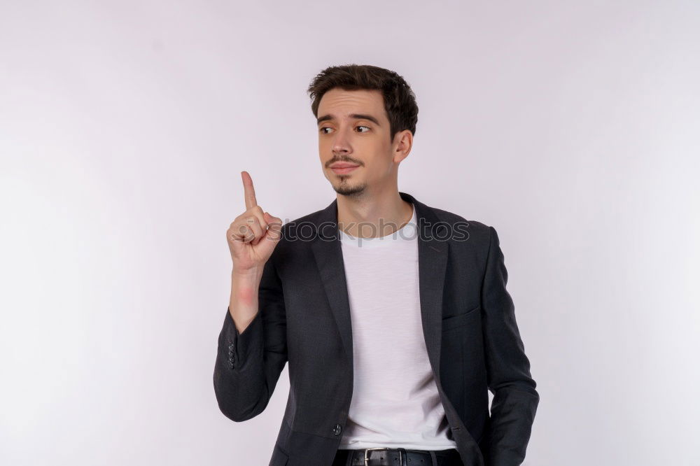 Similar – Image, Stock Photo Stylish man talking phone