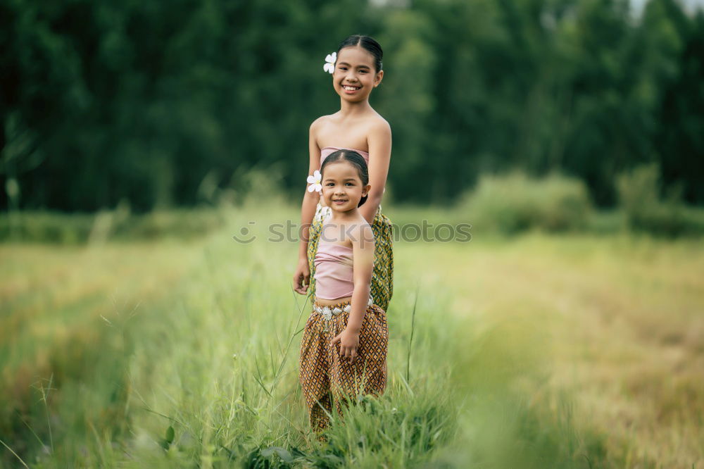 Similar – Image, Stock Photo Sisters during a communion celebration