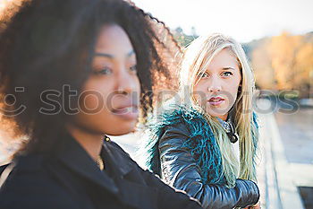 Similar – Female couple standing together