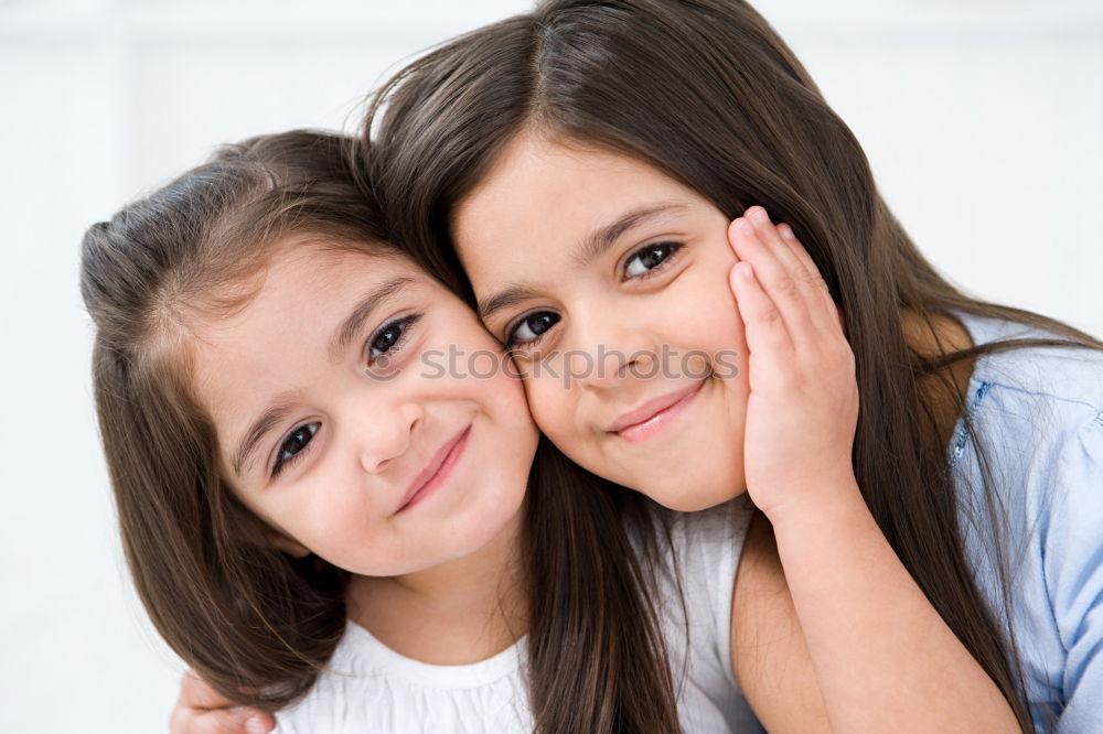 Similar – two beautiful sisters playing at home