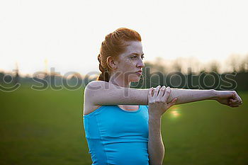 Similar – sports hairdo Human being