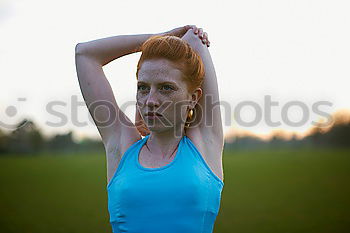 Similar – sports hairdo Human being