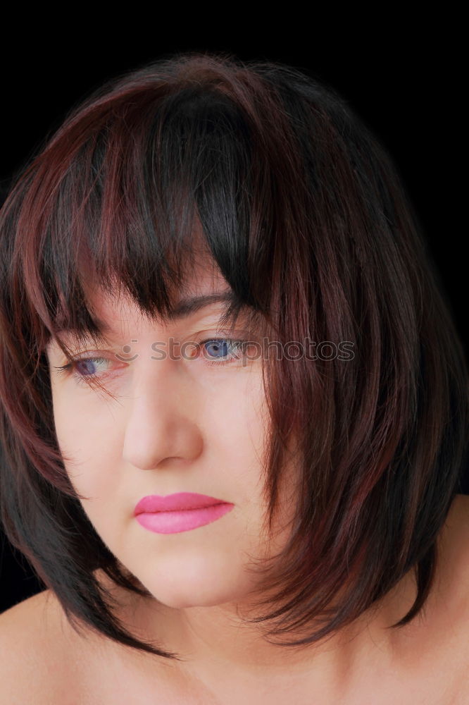 Similar – Image, Stock Photo Woman with sad look