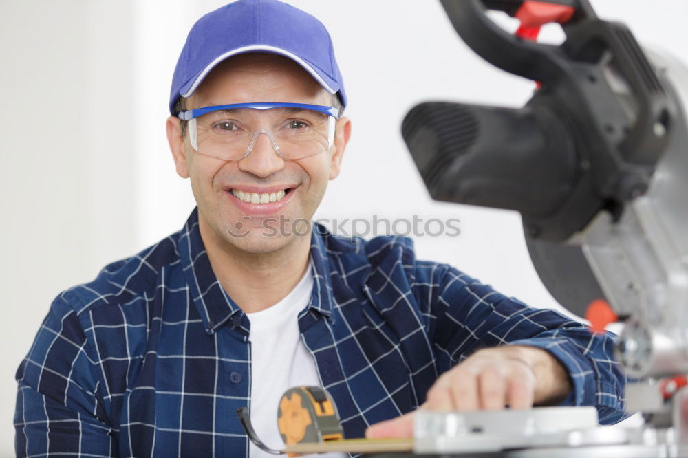 Similar – Image, Stock Photo Mechanic fixing a compressor engine