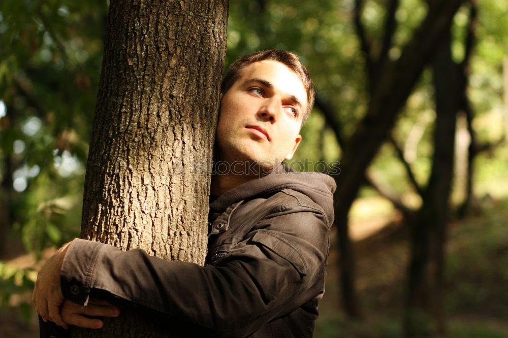 Similar – Image, Stock Photo Man with guitar in woods