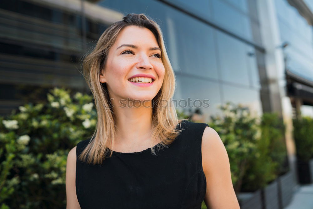 Similar – Image, Stock Photo Elegant woman standing against dark background