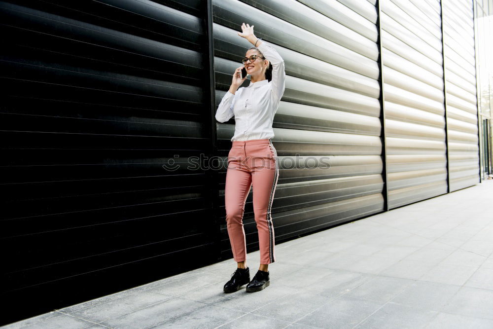 Similar – Image, Stock Photo Young woman waiting her train in a subway station