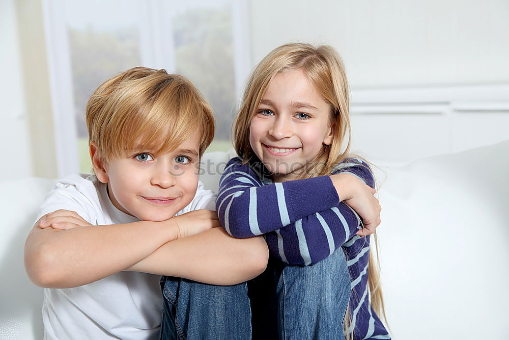 Similar – Image, Stock Photo smiling brothers Lifestyle