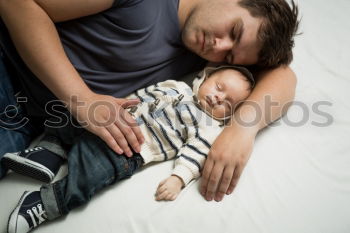 Similar – Image, Stock Photo Mother kissing newborn