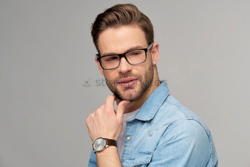 Similar – Image, Stock Photo Portrait 2 Masculine