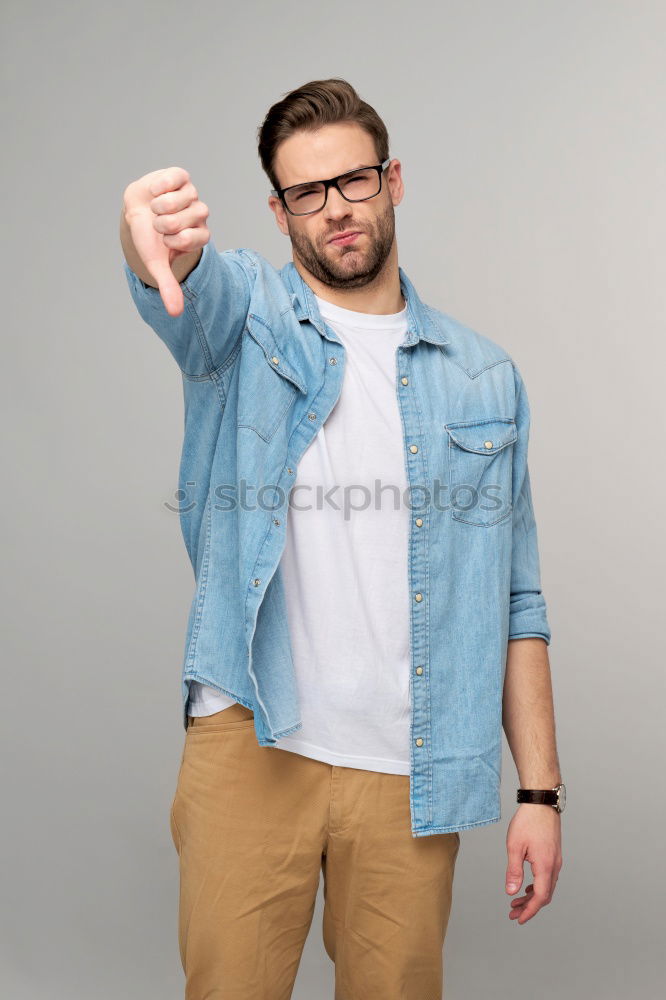 Similar – Image, Stock Photo Portrait of a man in a jumpsuit