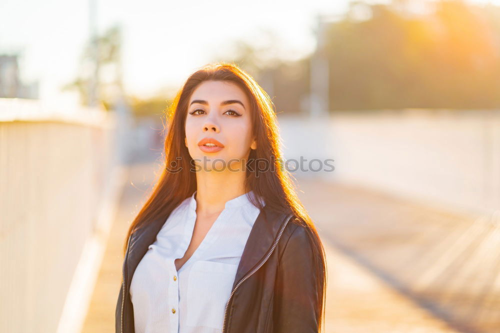 Similar – Image, Stock Photo Female body in denim Woman