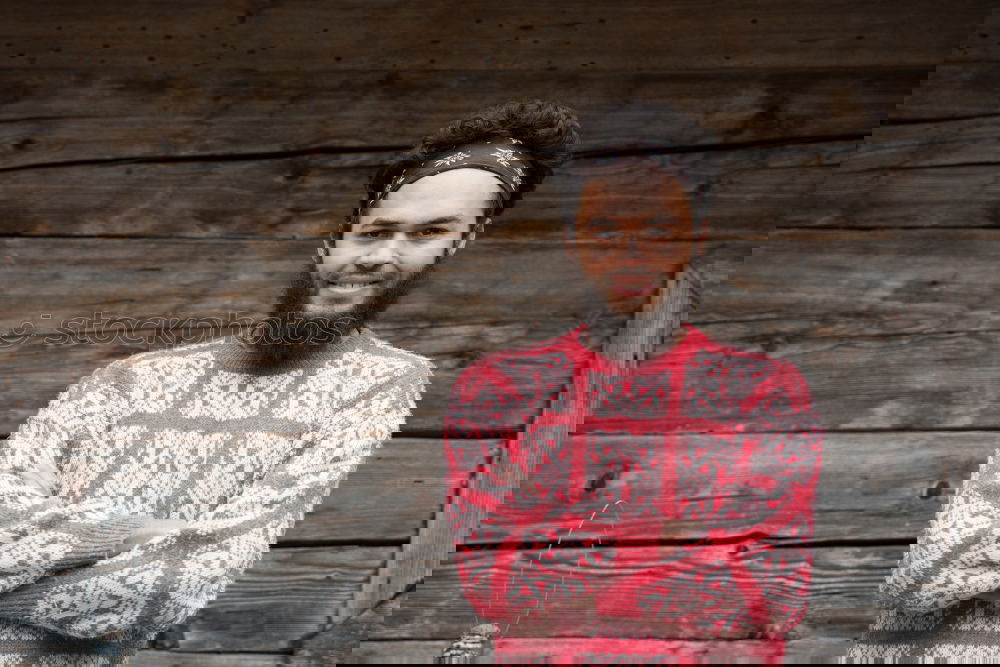 Similar – Image, Stock Photo Young handsome bearded hipster man