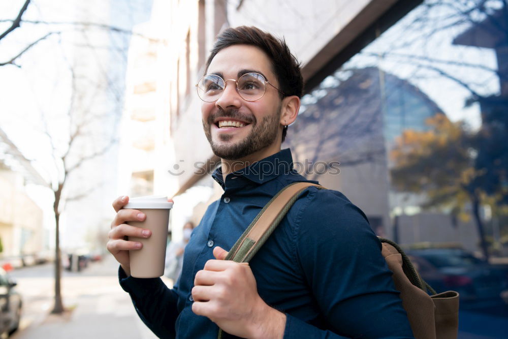 Similar – Image, Stock Photo Businessman in the Street.