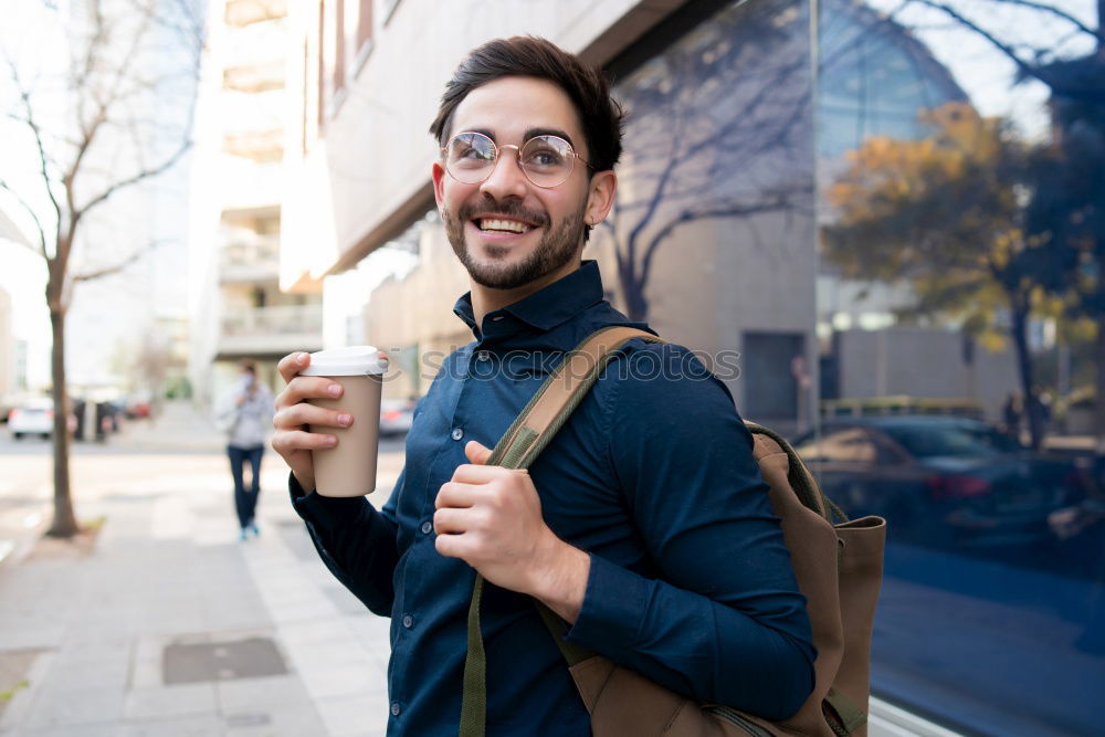 Similar – Image, Stock Photo Businessman in the Street.