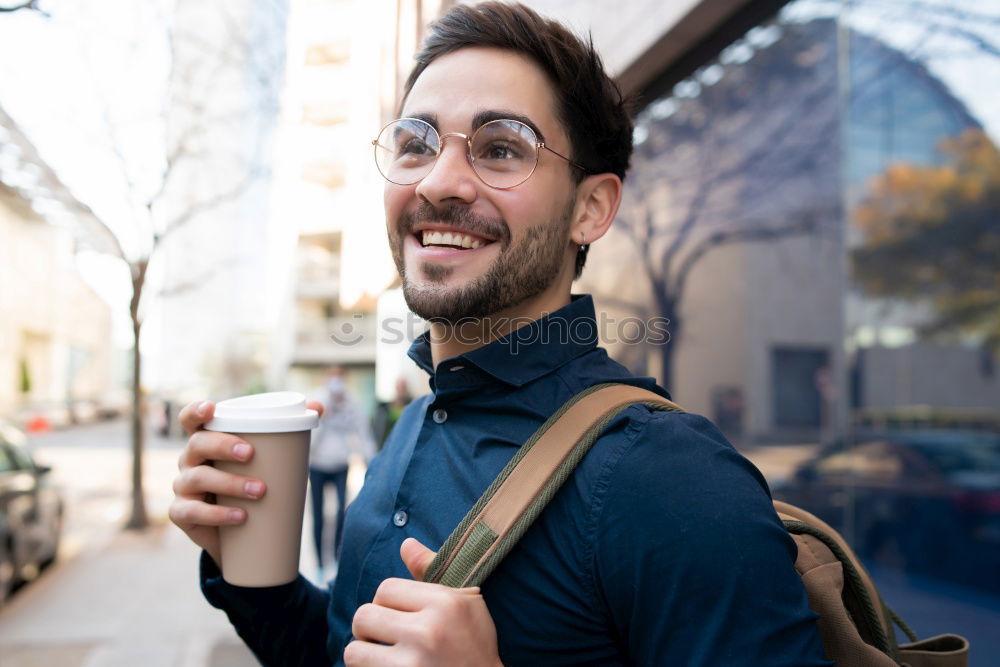 Similar – Image, Stock Photo Businessman in the Street.