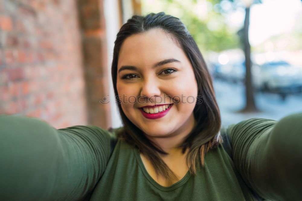 Similar – Blonde woman with nose piercing